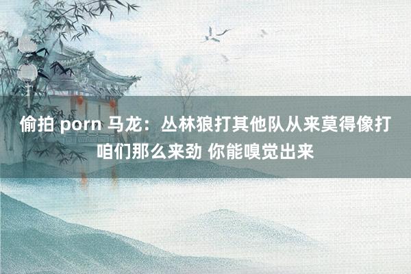 偷拍 porn 马龙：丛林狼打其他队从来莫得像打咱们那么来劲 你能嗅觉出来